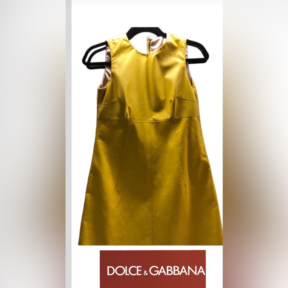 Dolce and Gabana leather dress